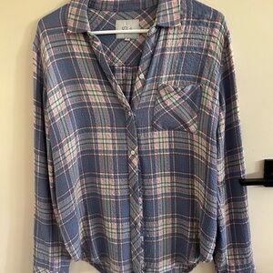 Rails Blue Plaid Button-Down Shirt